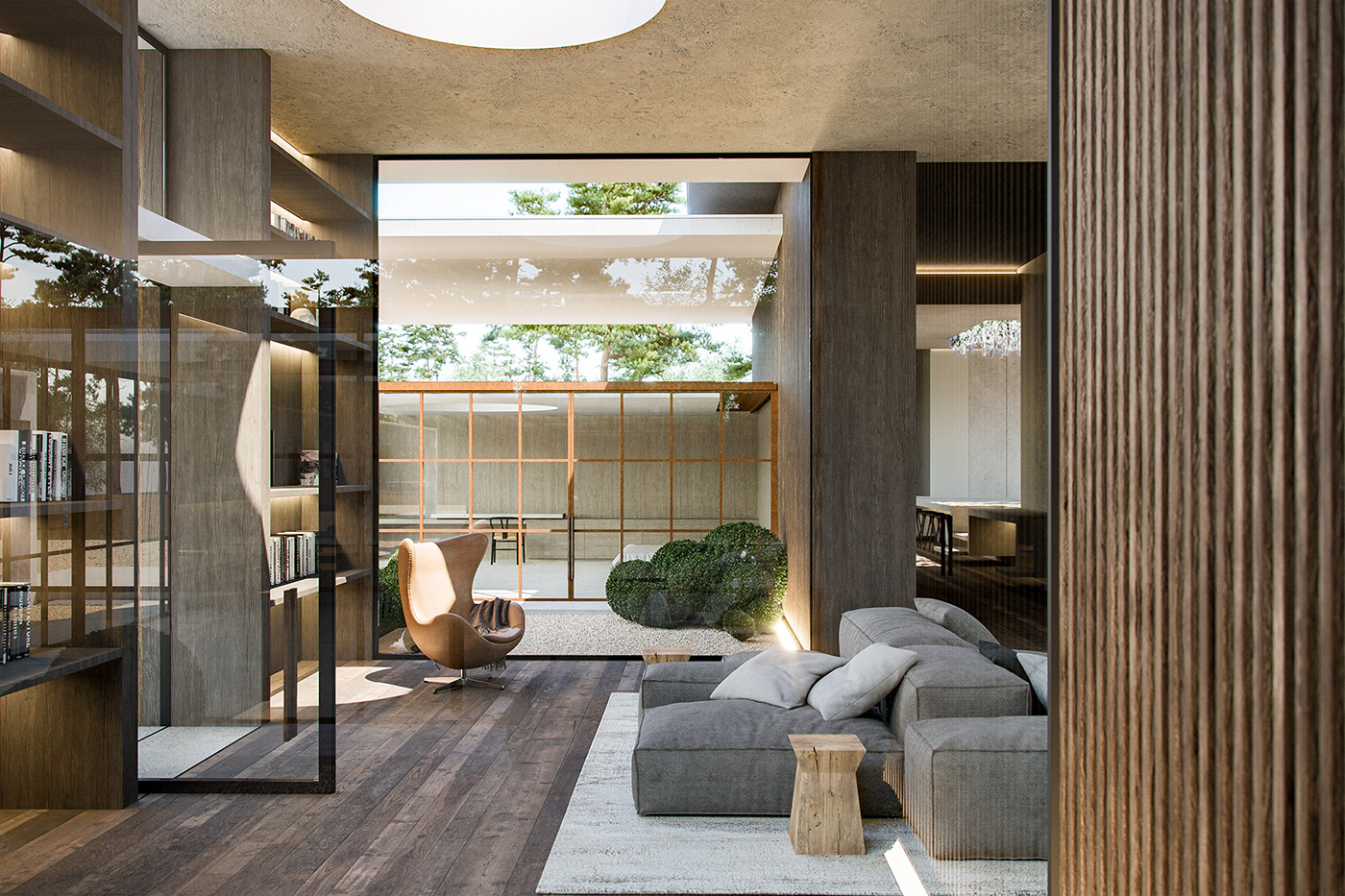 3D 3ds max architecture archviz interior design  luxury minimal modern visualization vray