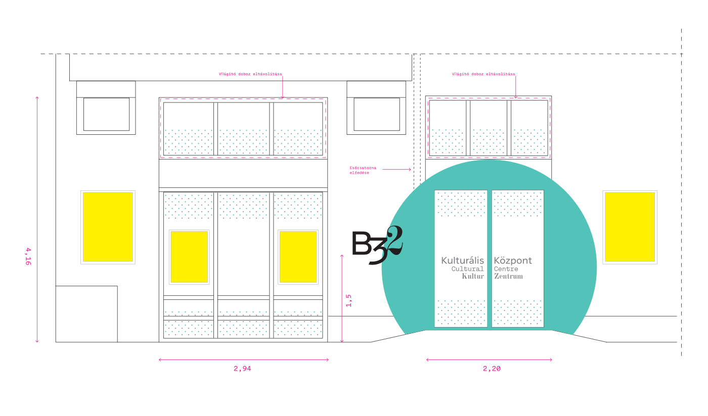 cultural center budapest b32 zwoelf design Interior furniture dotted