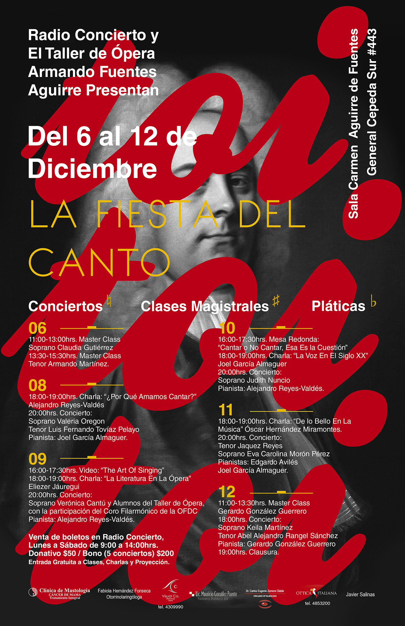 poster design festival music Classical toitoitoi opera bach mozart handel