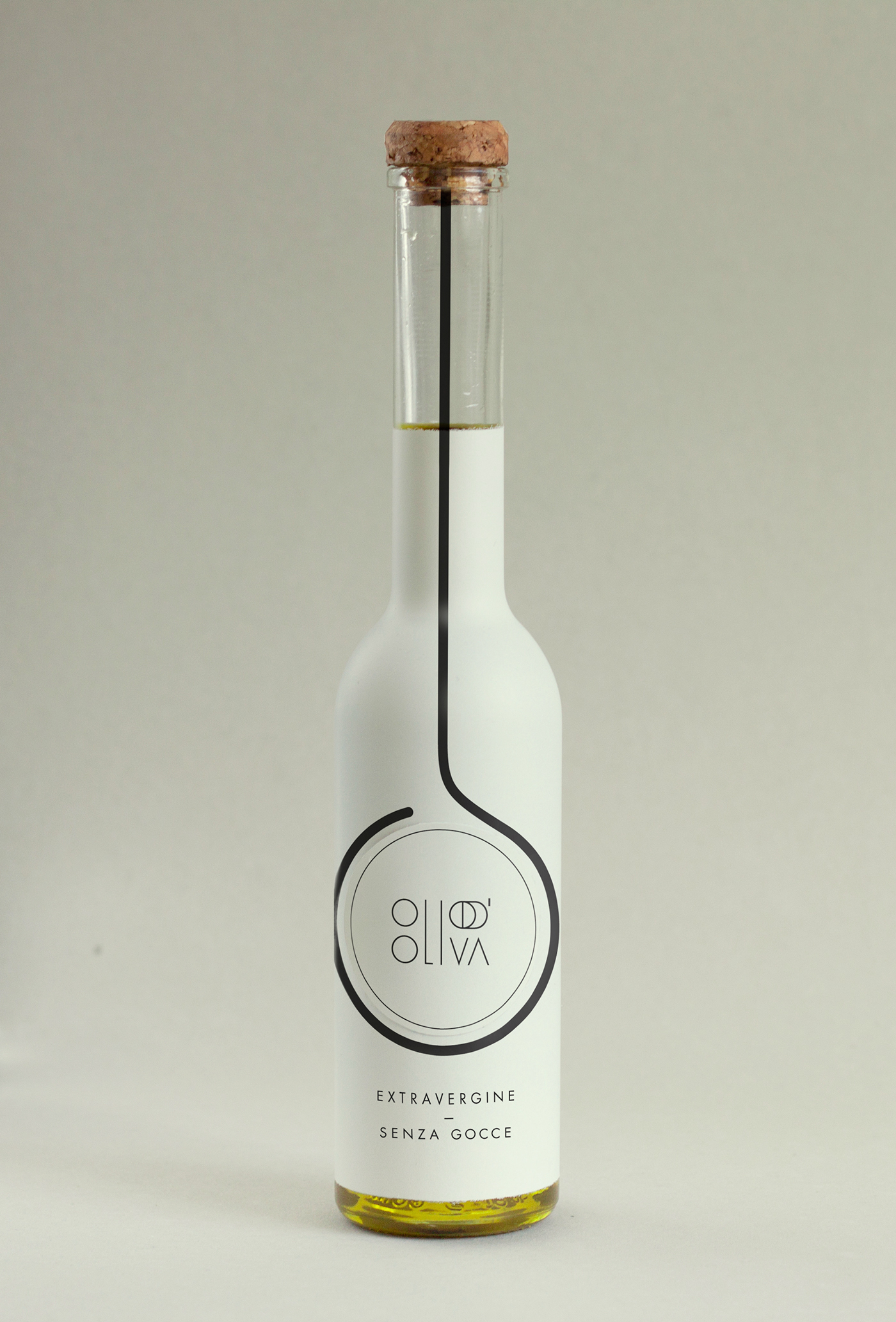 foodpackaging   Olive Oil bottle olio interactive packaging label design Label drop stop