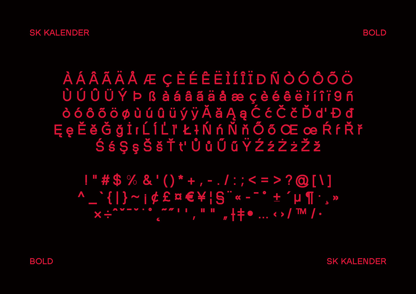 Sk Kalender Typeface On Behance