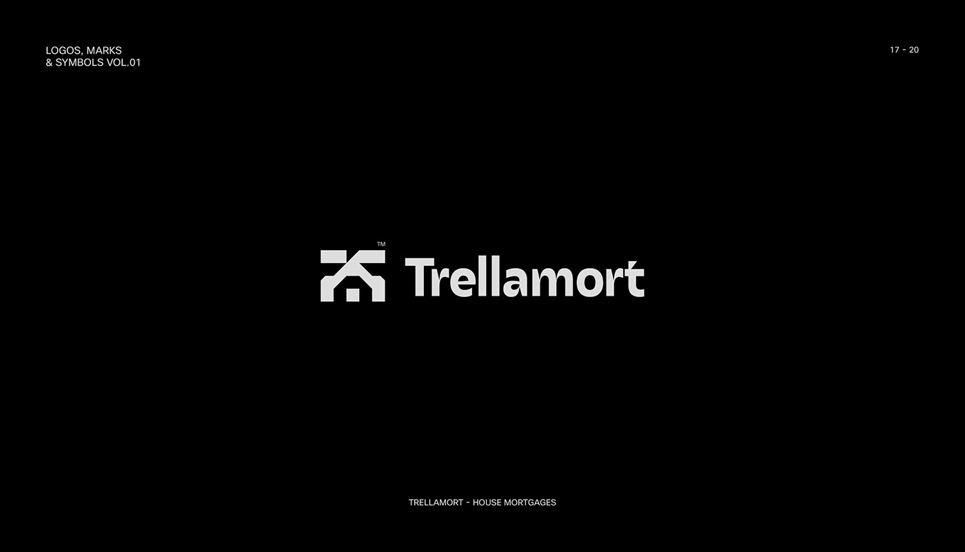Trellamort logo design for an house mortgages business