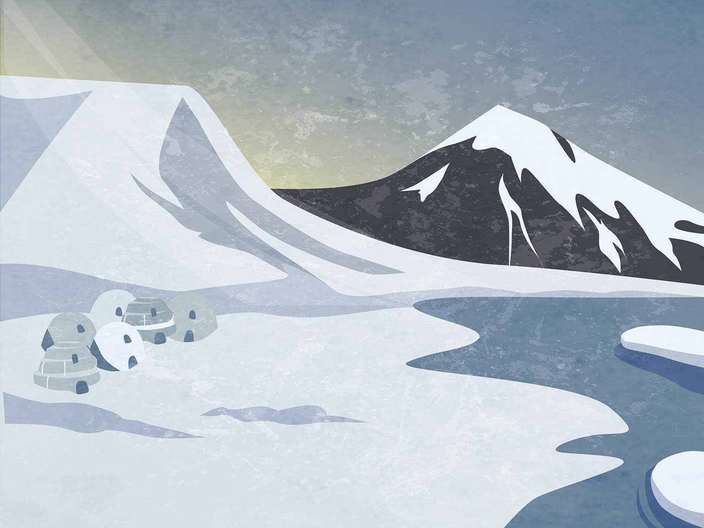 ILLUSTRATION  art direction  editorial publication Character design  Arctic Inuit legend Polar Bear mythology