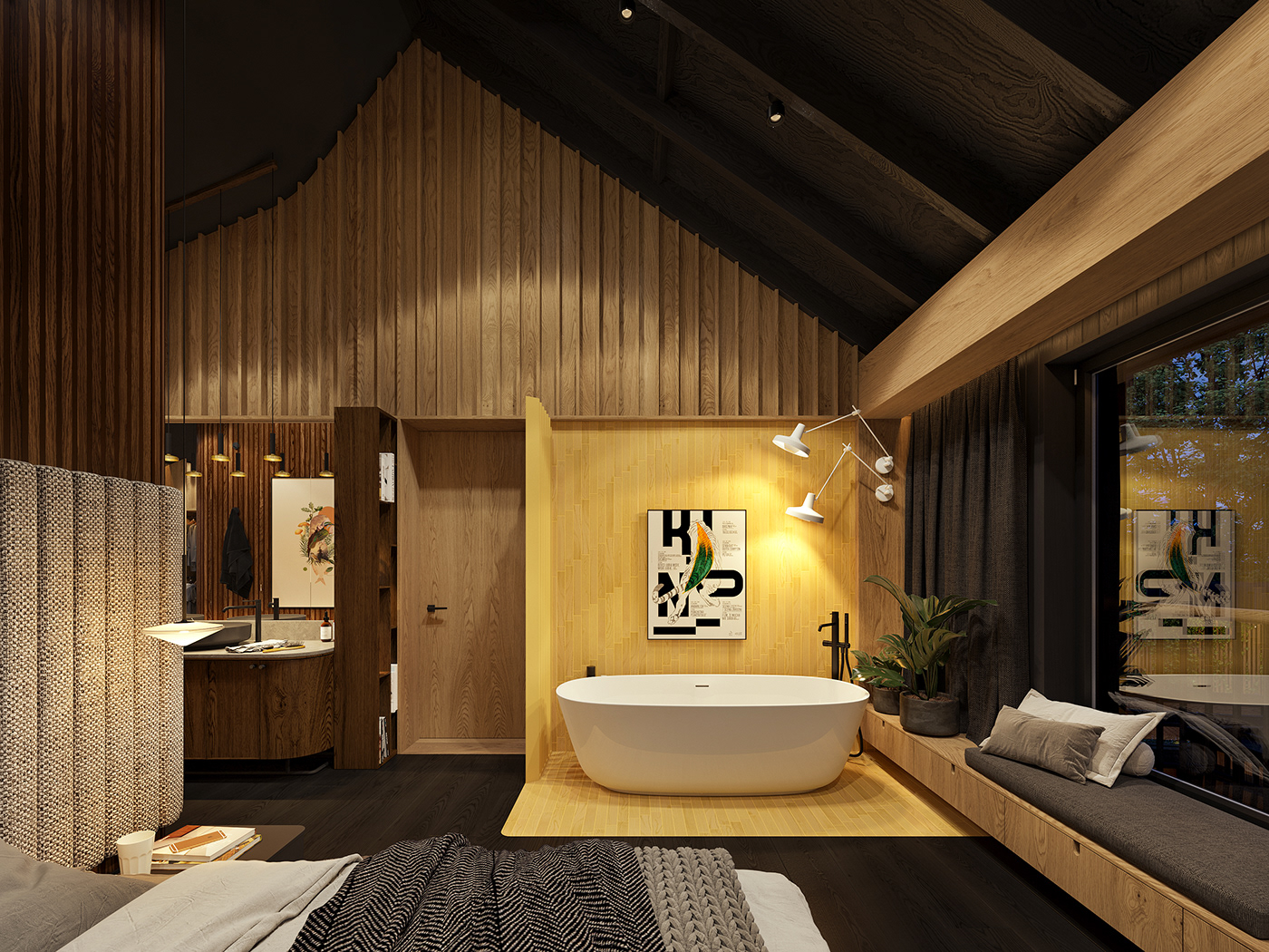 design home Interior minimal modern UK wood