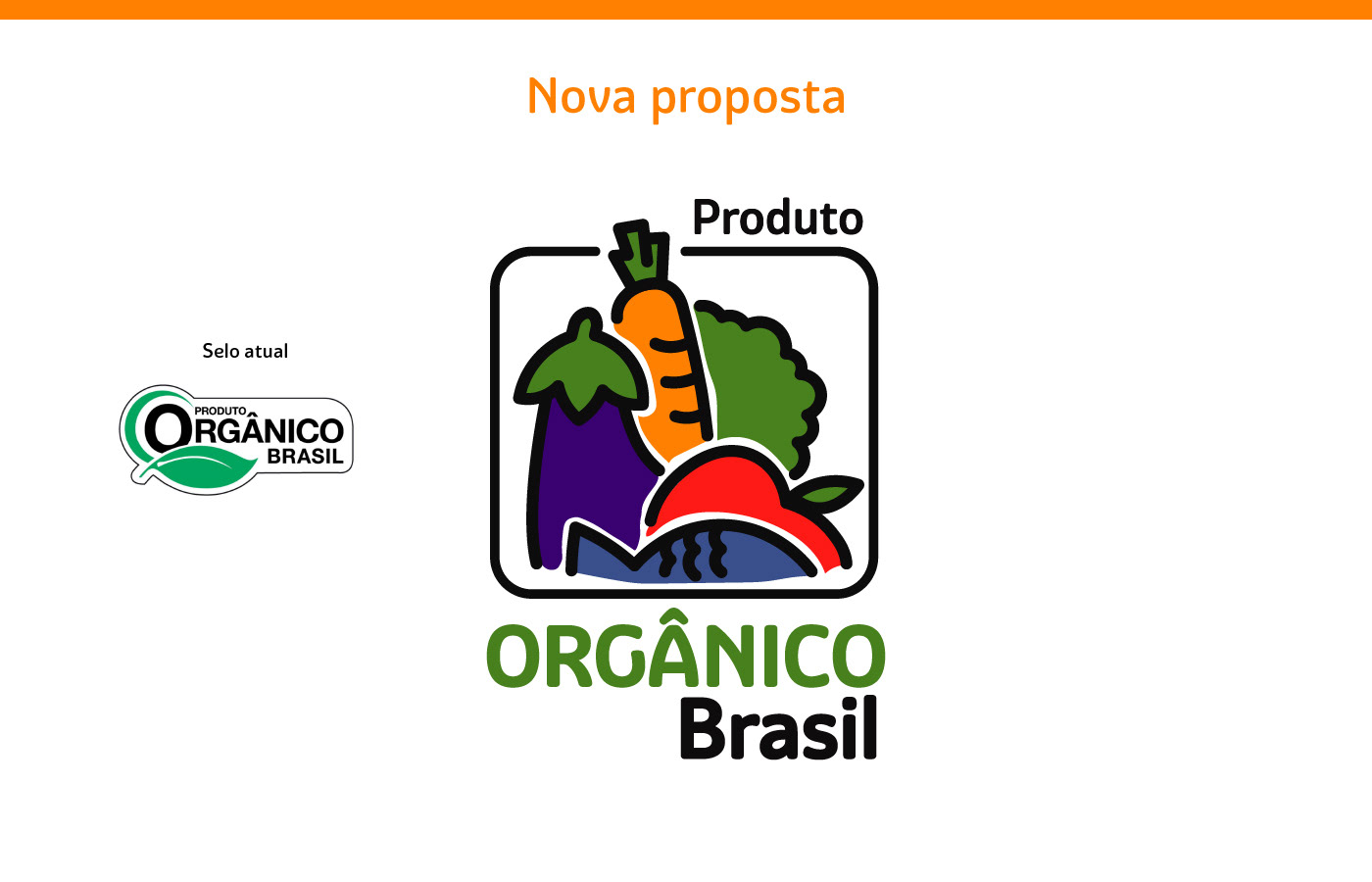 organic food branding  Logotipo marca