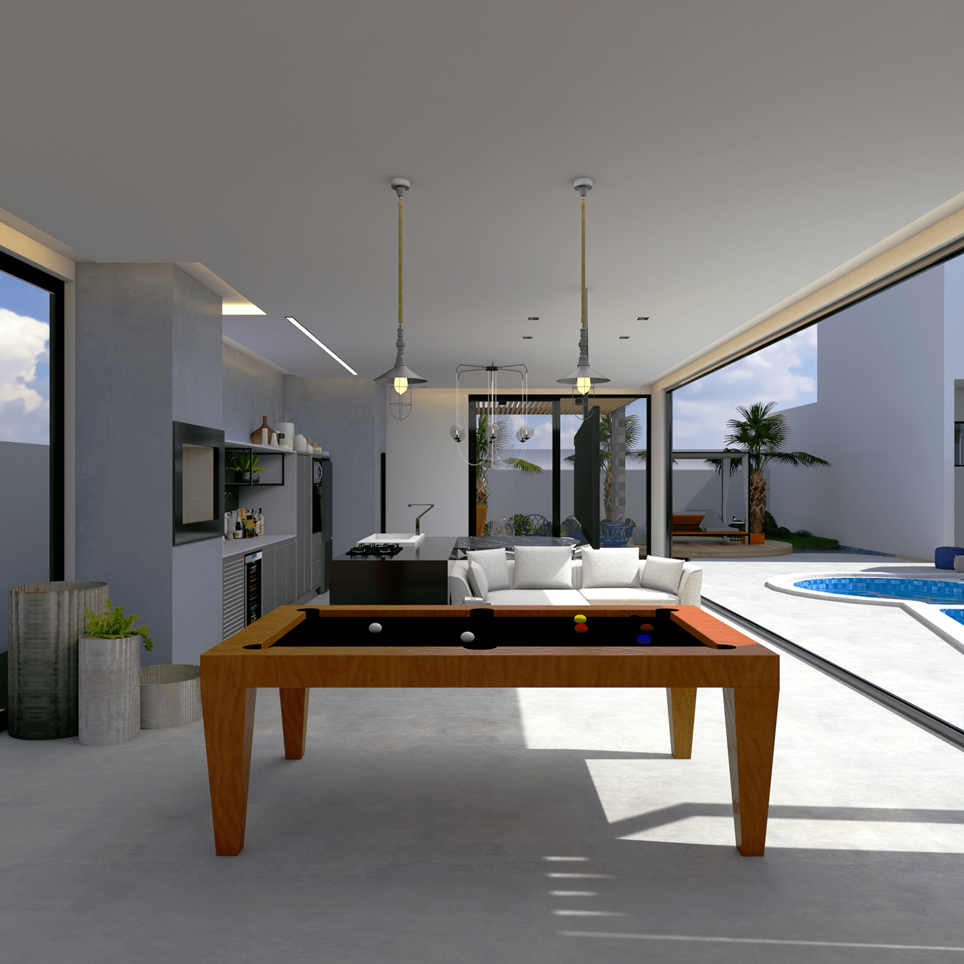 architecture Render visualization 3D modern vray archviz corona exterior