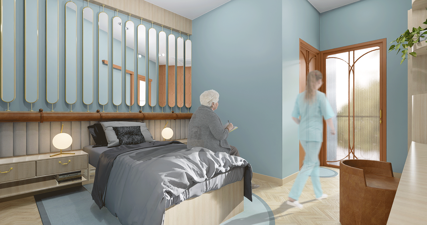 Alzheimer assisted living depression diabetes Elderly interior design  interiordesign residential sensory design therapy