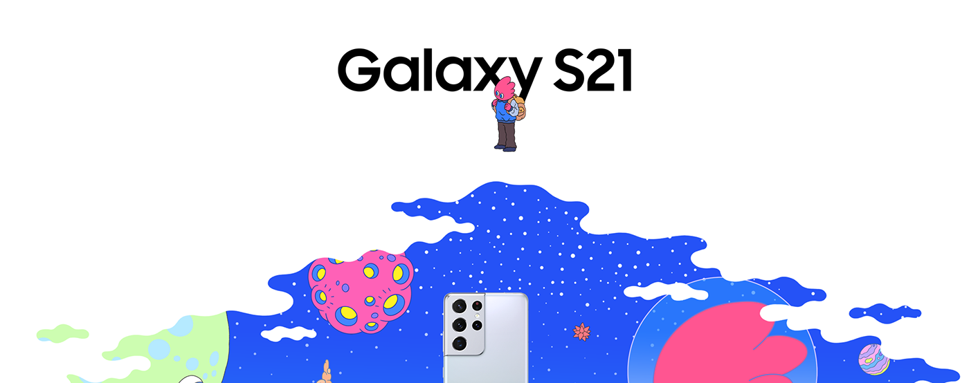 animation  art bangsangho design galaxy s21 ILLUSTRATION  Samsung 방상호