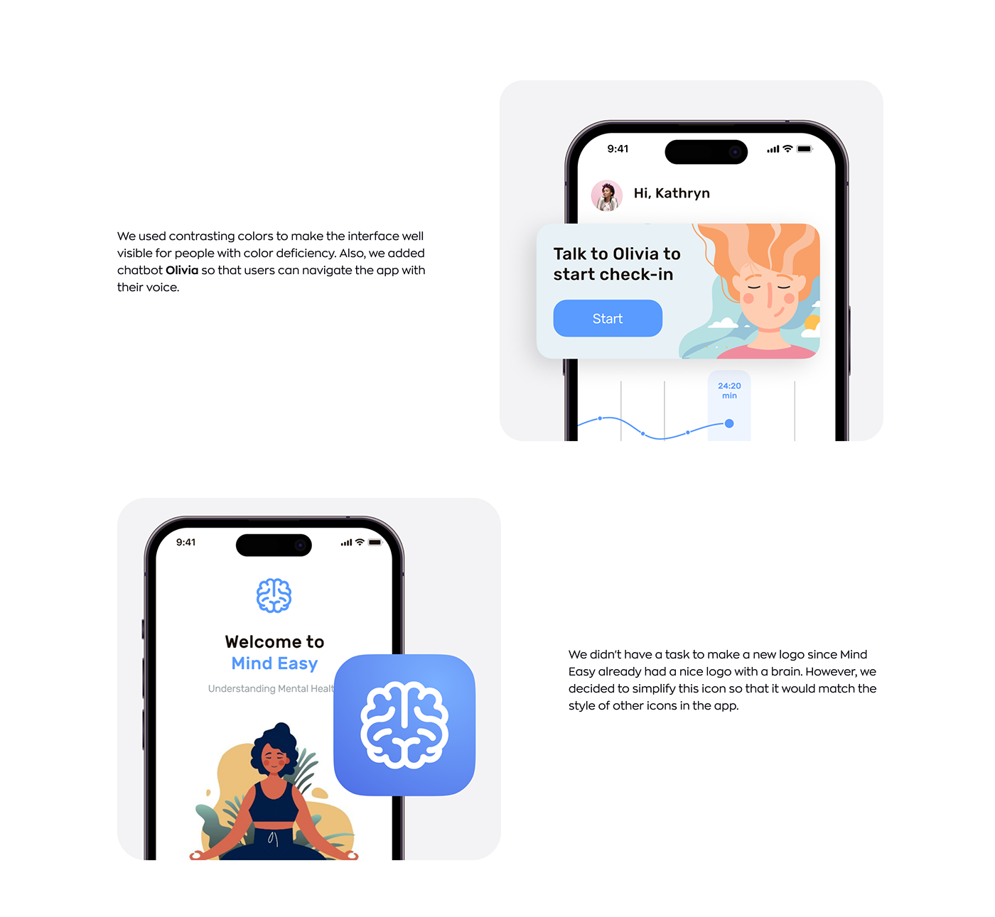 app app design application mobile Mobile app mental health UI/UX self-care