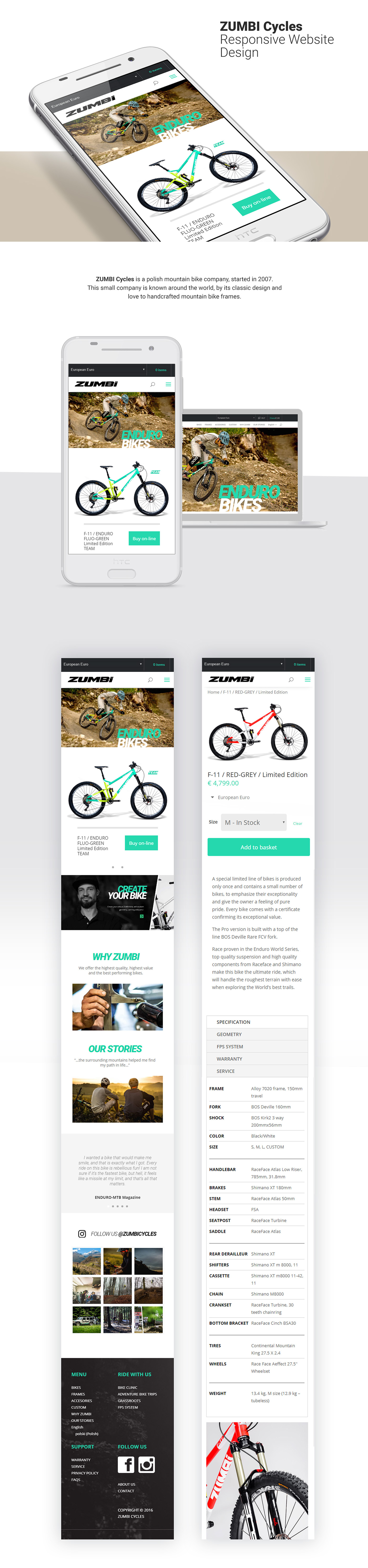 mobile Webdesign rwd Responsive Website sport Bike