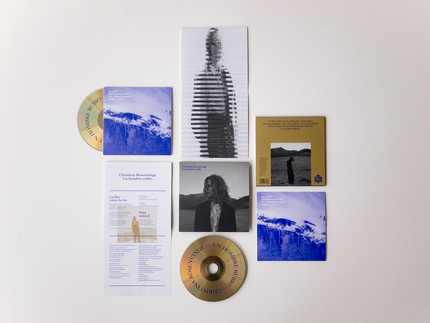 Rosenvinge unhombrerubio artwork music vinyl collage gold