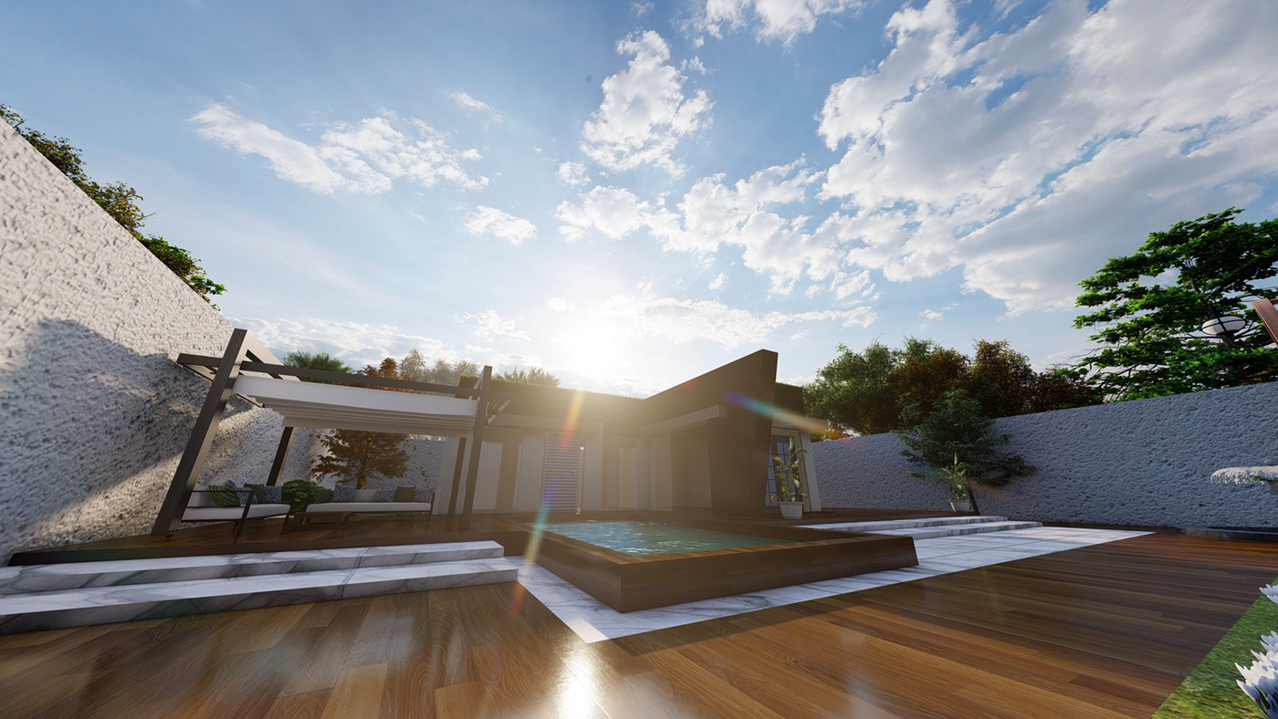 3ds max architecture building exterior house lumion modern