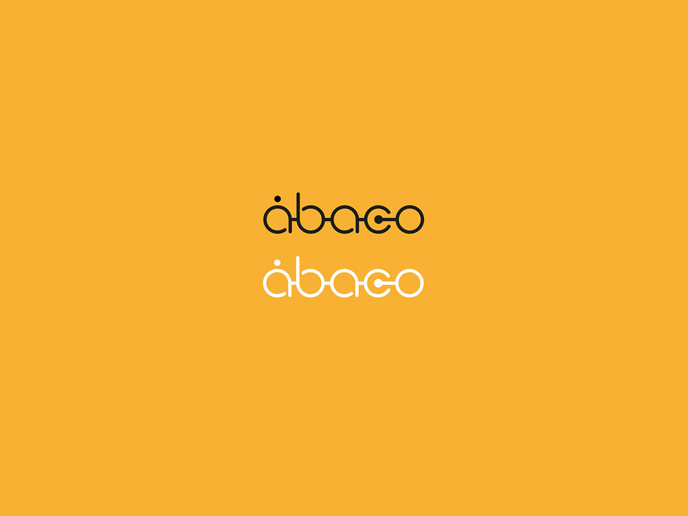 logo design abaco geometry monospace