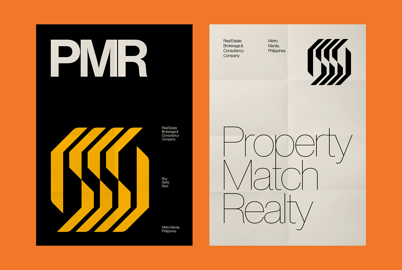 grid logo Manila mark minimalist modernist philippines poster real estate swiss
