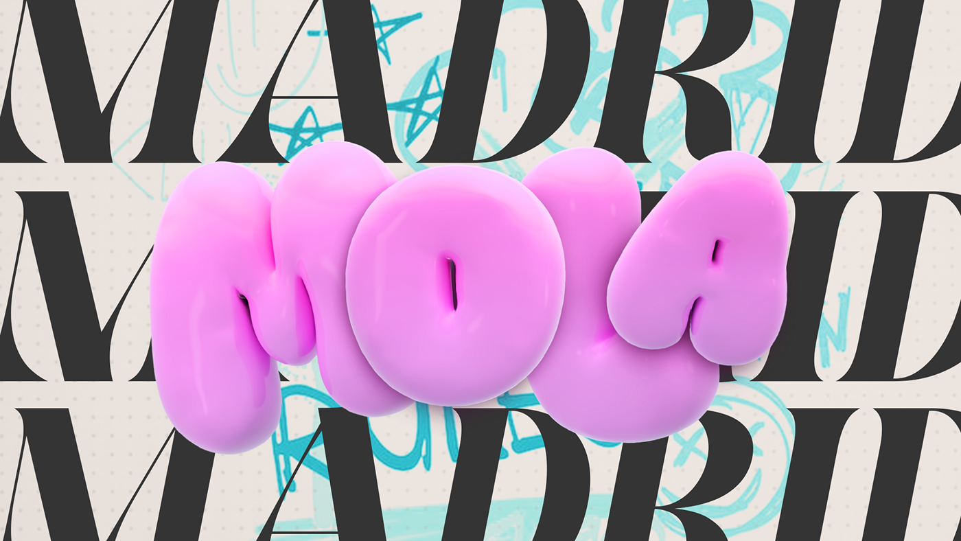 design 3D typography   visual identity Graphic Designer Illustrator brand identity