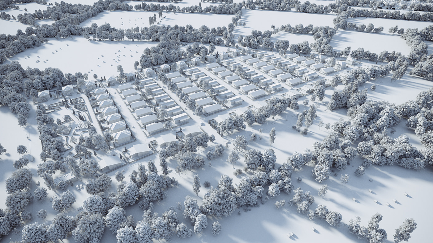 3D architecture archviz CGI exterior house Landscape Render 3ds max corona render 