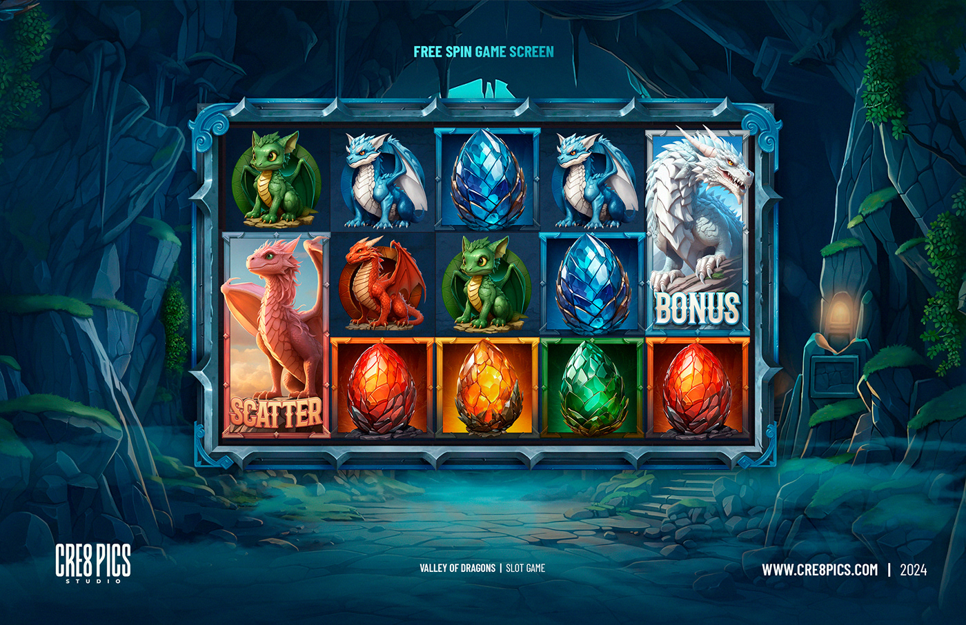 slot game Casino Game Game Art game design  dragons Character design  Slots mobile game dragon Casino games
