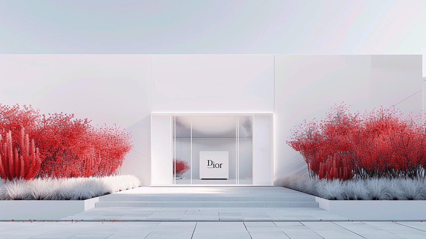 popup design pop up RED AND WHITE Exhibition  museum art