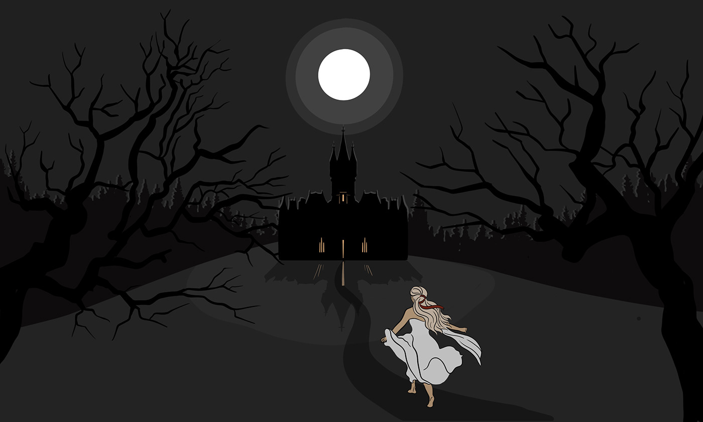 animation  art Belle Morte blond Character dark digital illustration gothic ILLUSTRATION  music video