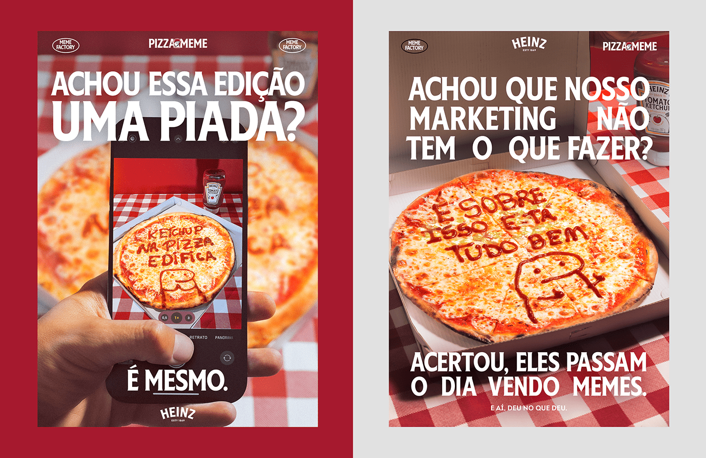 Advertising  campanha publicitária Cannes design ketchup marketing   memes Pizza Socialmedia videocase