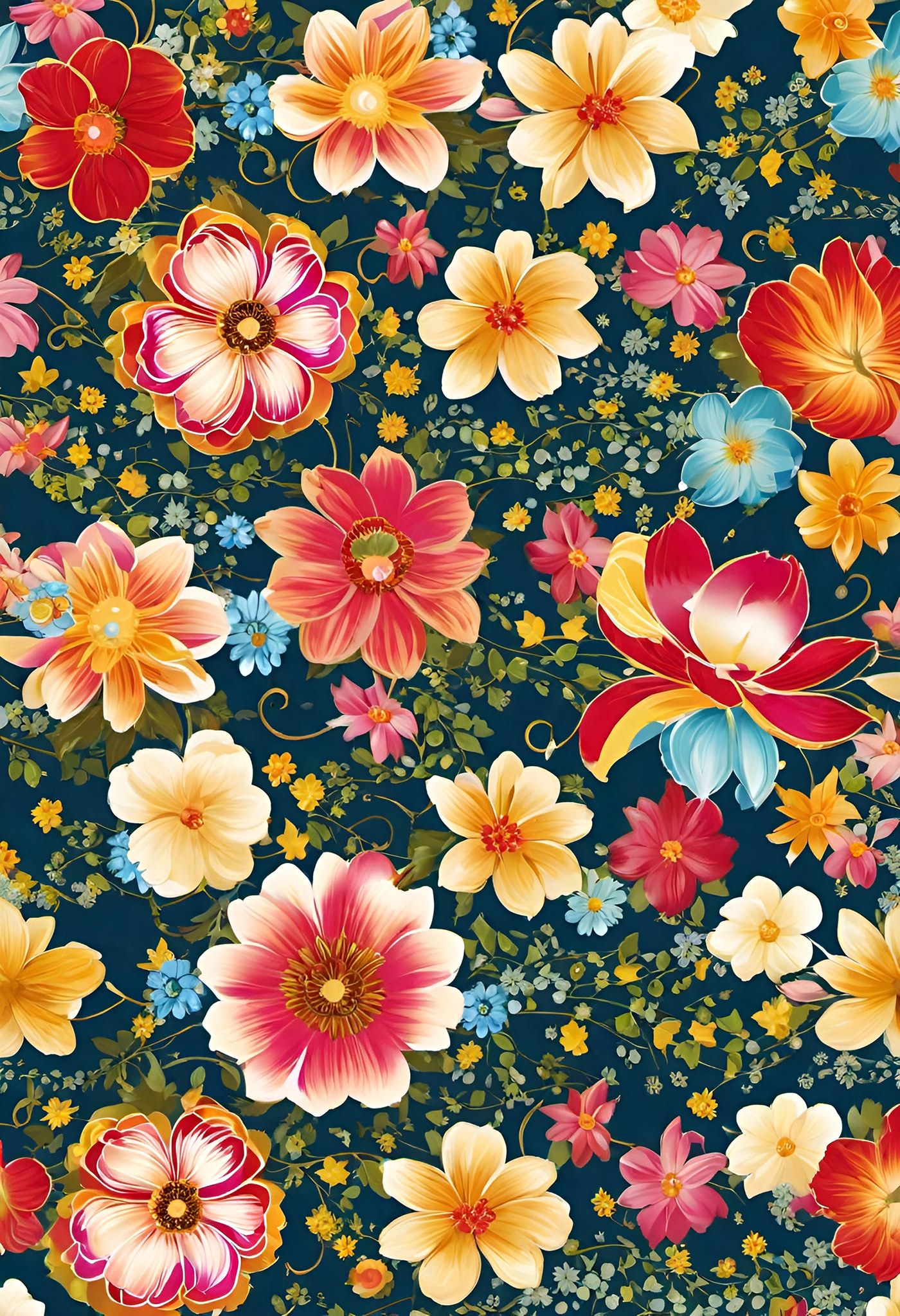 Flowers floral pattern textile Fashion 