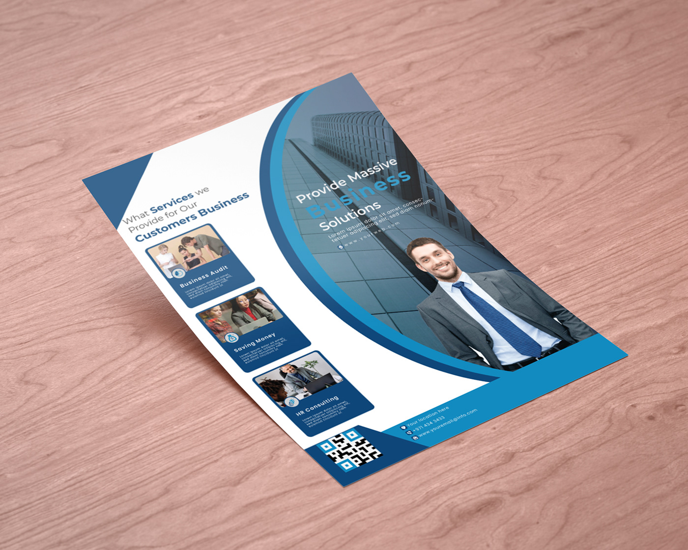 2022design A4flyer ads Advertising  best blue business corporate identity promote