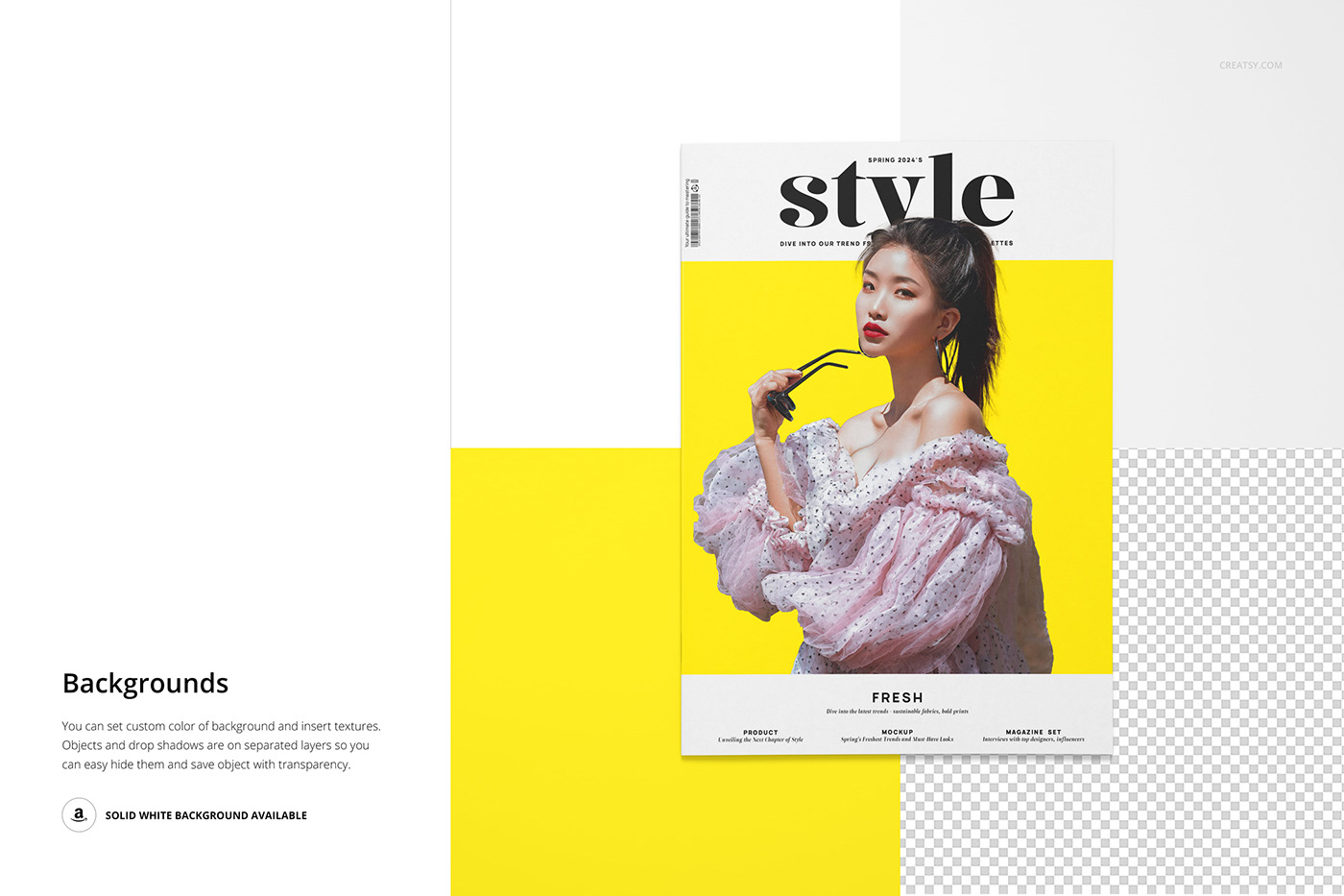 magazine editorial Mockup brand identity business marketing   photoshop Graphic Designer Brand Design a4