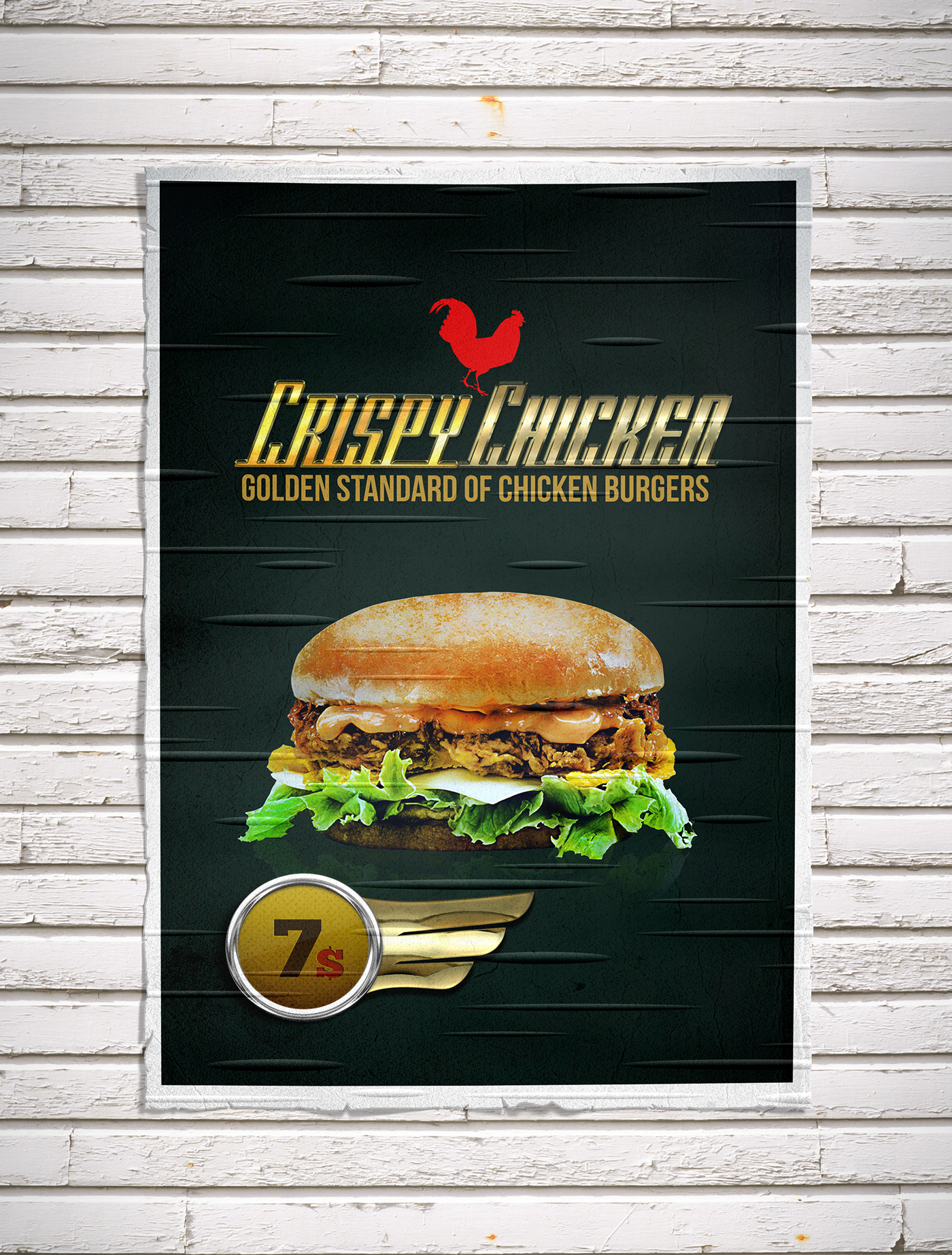 poster flyer burger New brand Food  restaurant