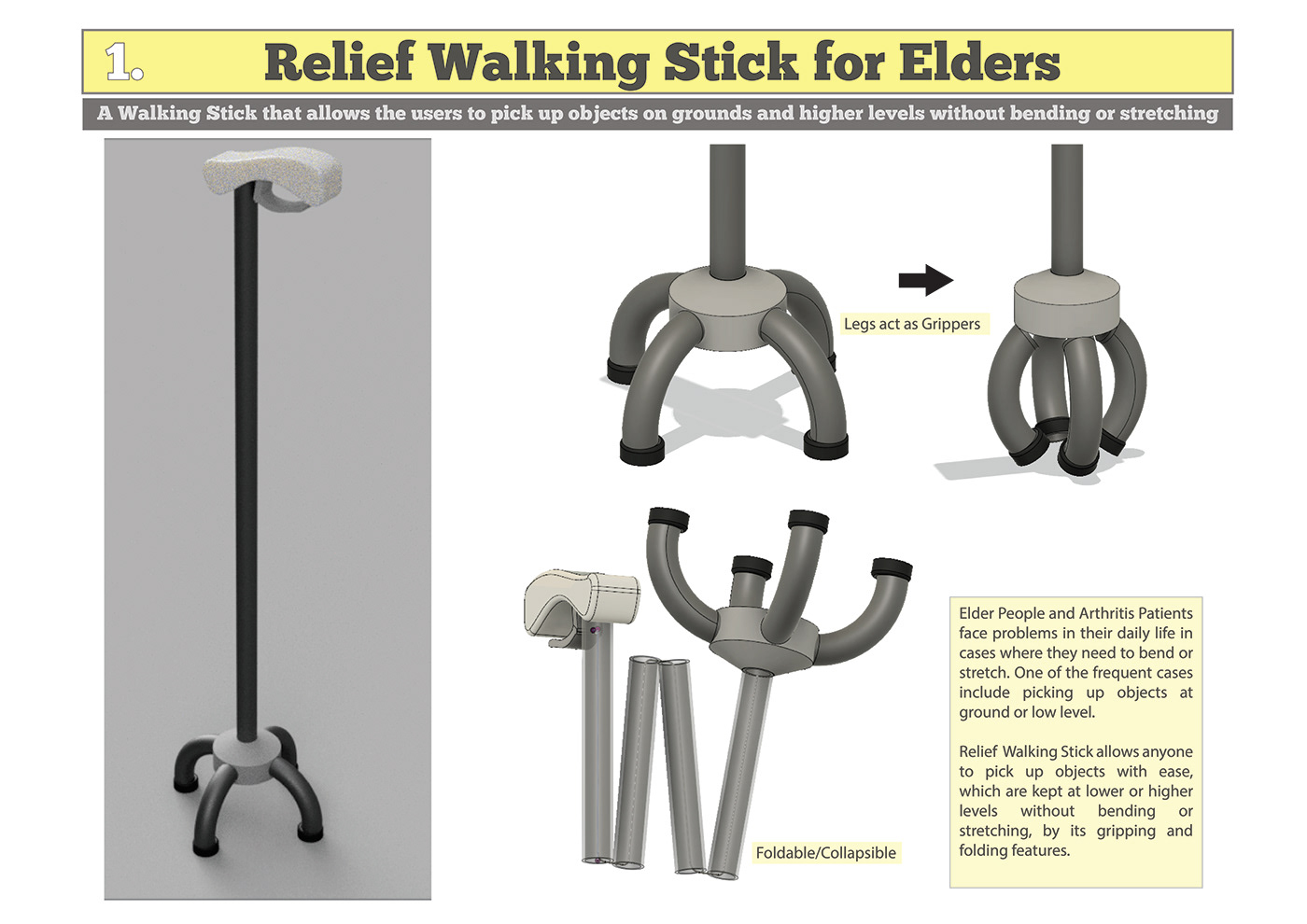 product design  elder senior citizen arthritis knee pain industrial design  design for elders