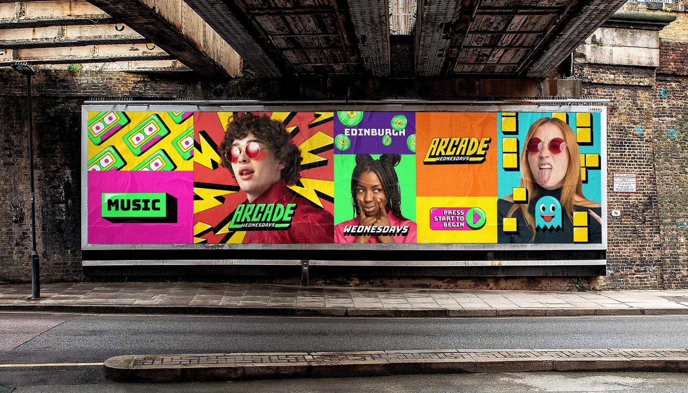 arcade branding  game identity lettering Retro visual identity