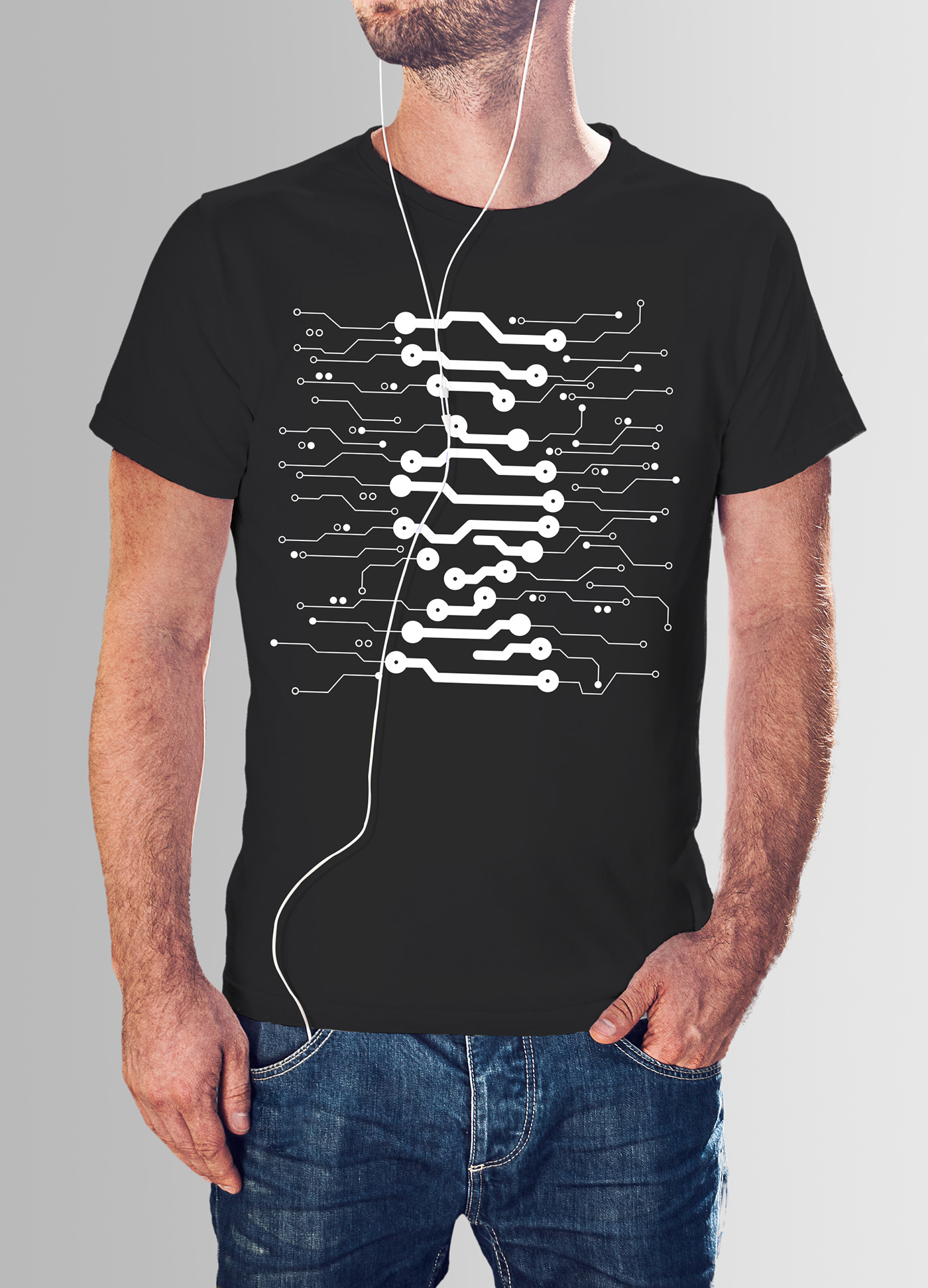 t-shirt print Fashion  DNA microcheme Style creative Data Data carrier