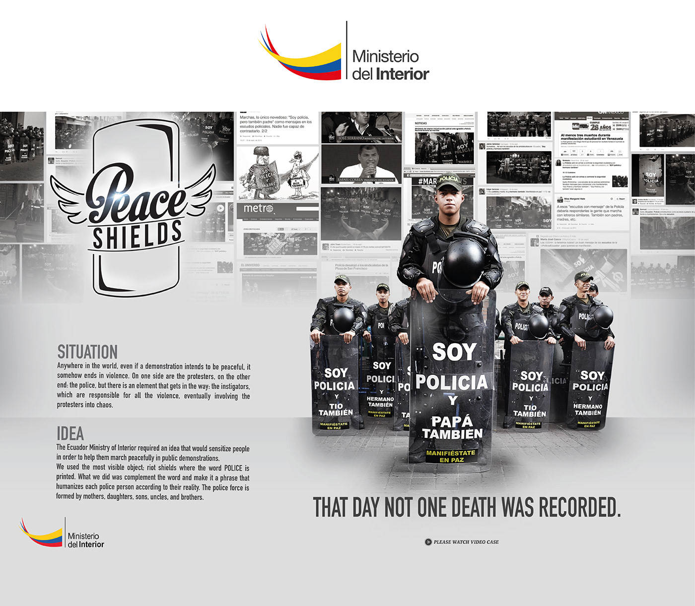 Advertising  Case Study idea creative Creative Direction  campaign Government Ecuador