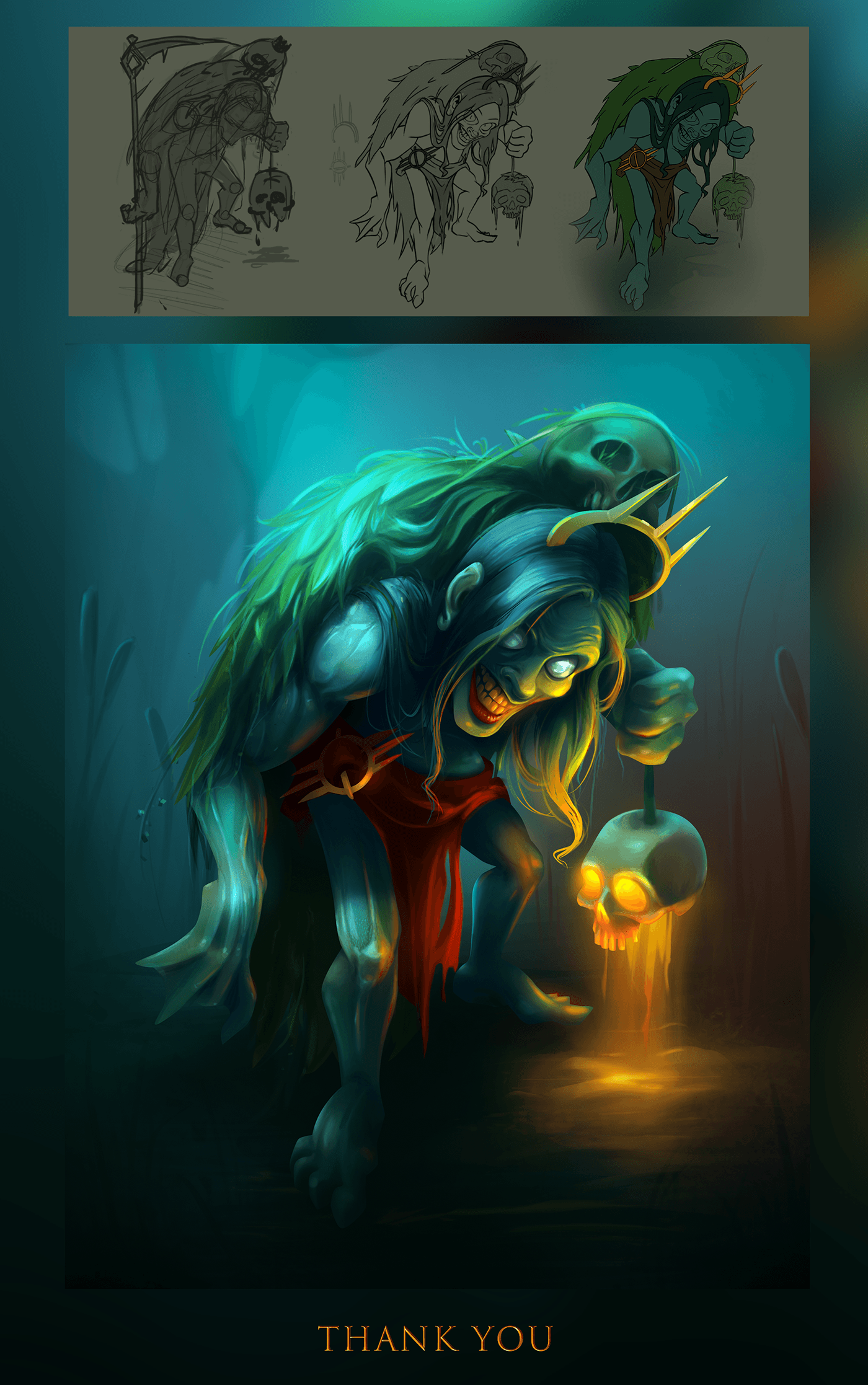 Character design  concept art mermen swamp monster characters fantasy Digital Art  concept ukraineart gamecharacter