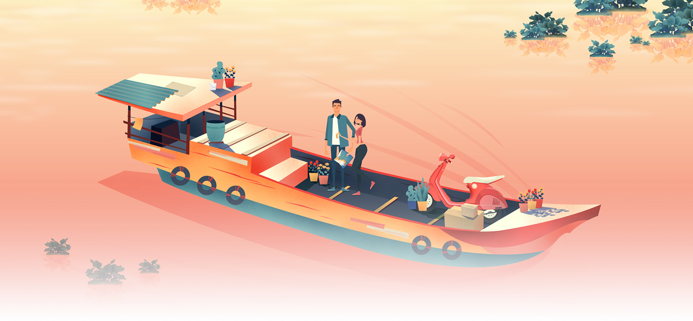 animated animated short film animation  animation gif animations Character design  digital illustration illustration art LANDSCAPE ILLUSTRATION wedding