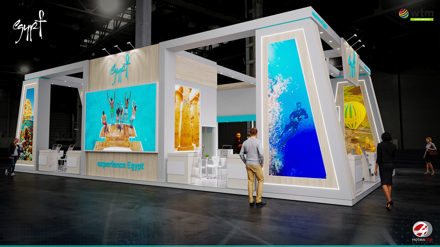 booth egypt estande Exhibition Design  Stand tourism wtm WTM Latin America