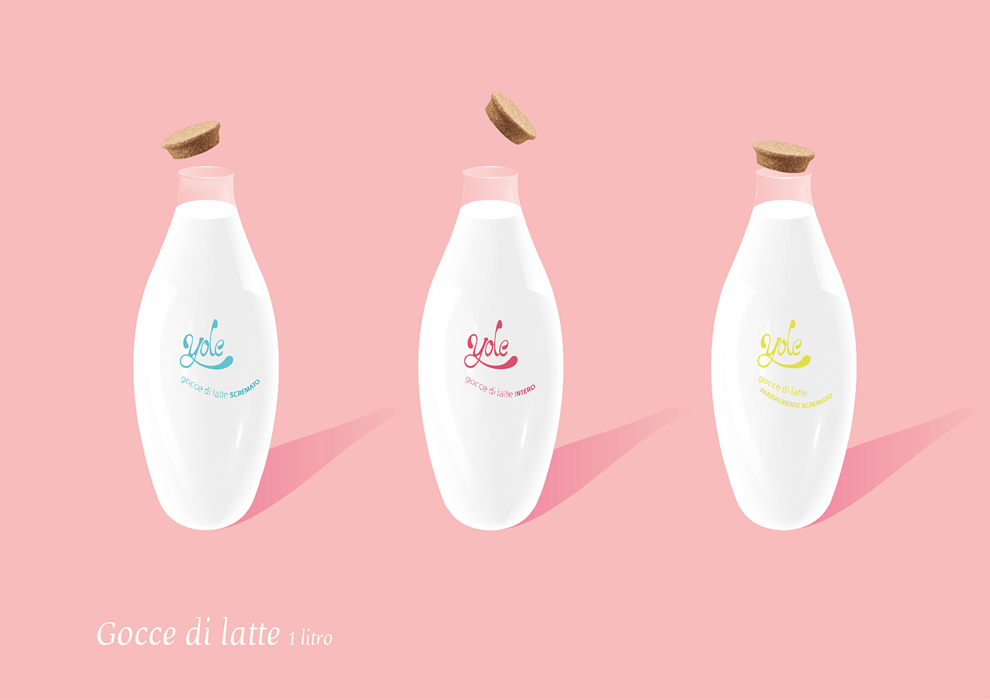 milk brand logo milk packaging Dairy Company yogurt cup glass bottle lettering food company Fruit