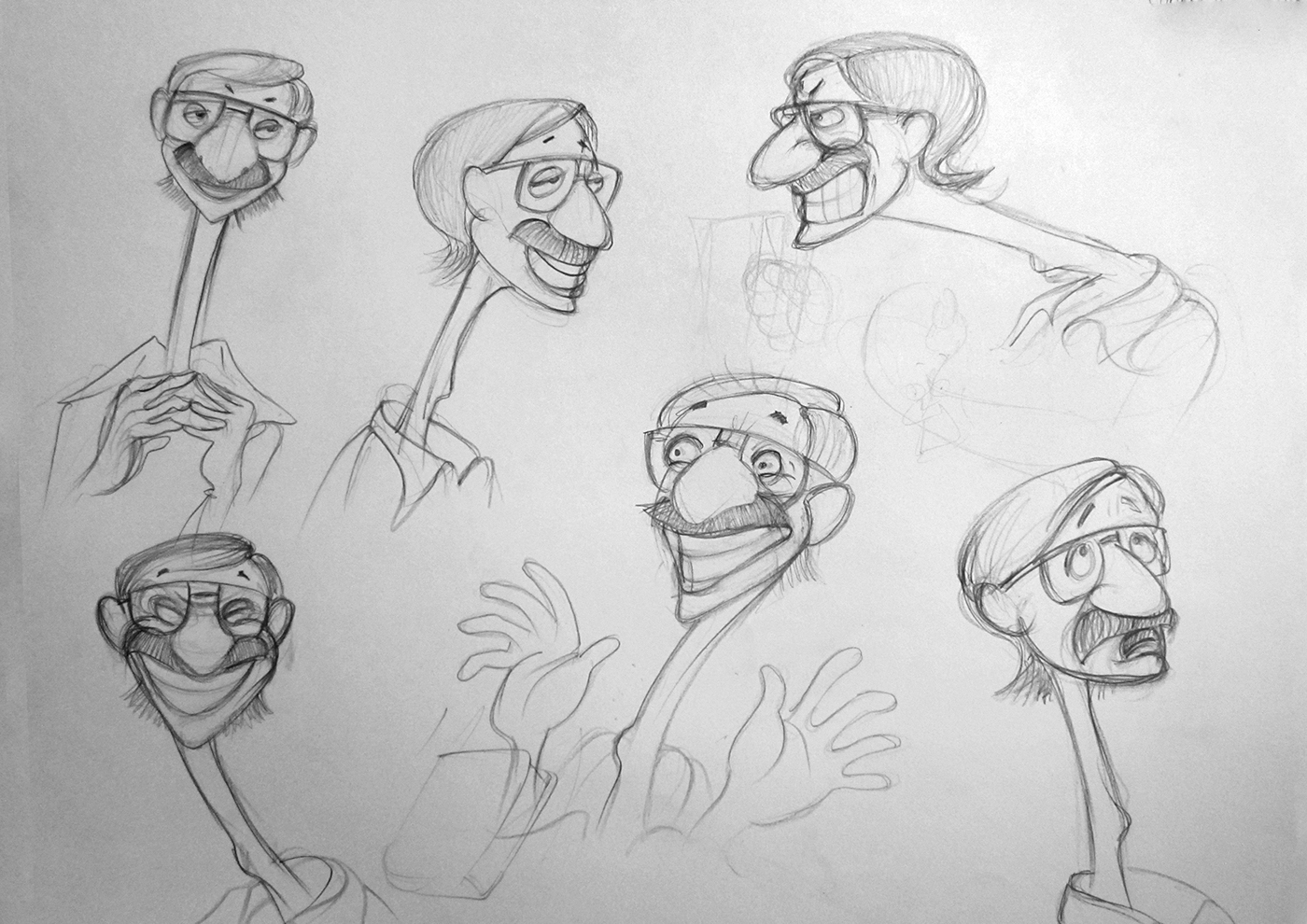 robots pirates hawaldar gorkha cartoon preproduction characters facial expressions Character Turnarounds