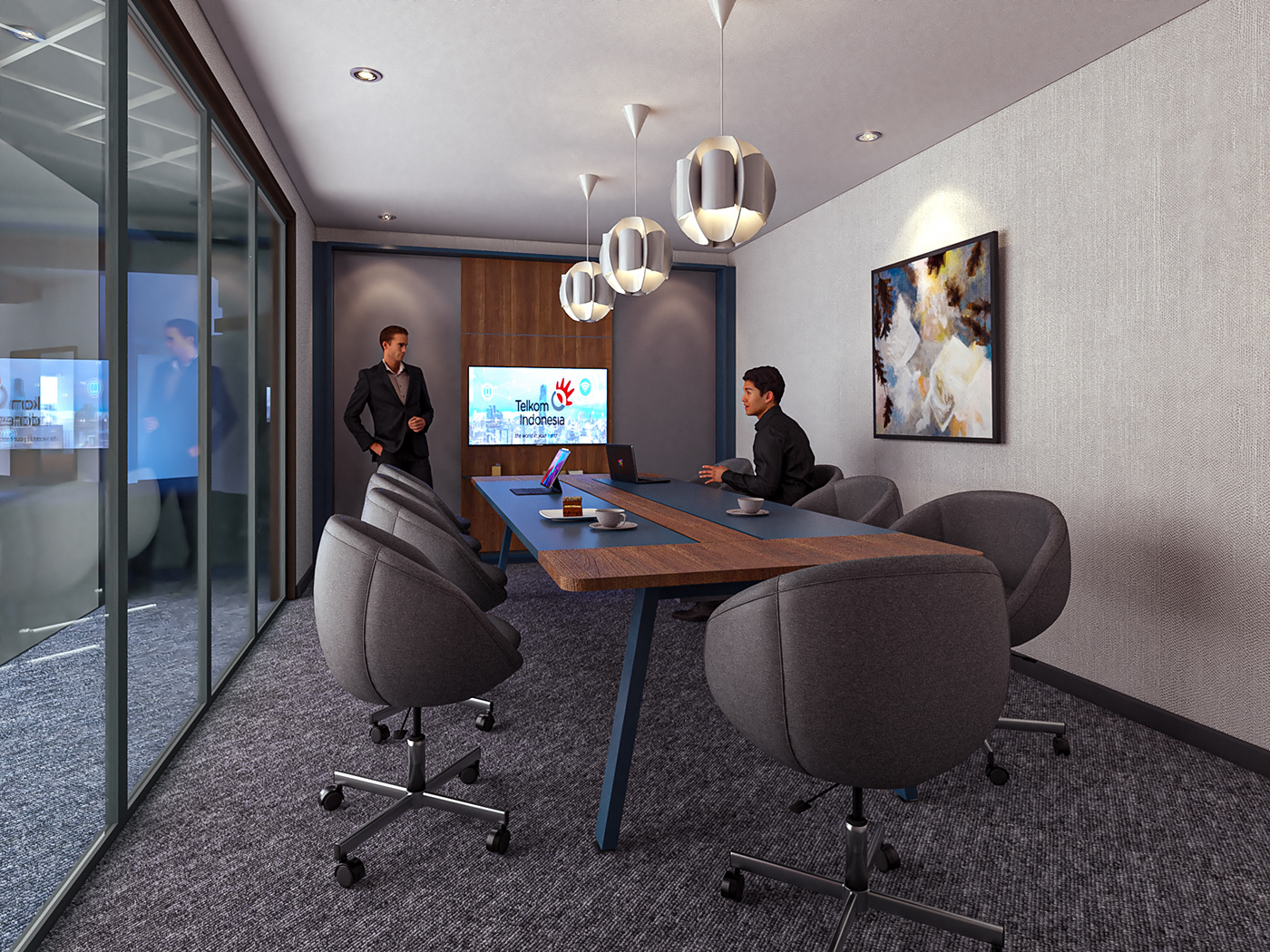 Interior architecture Office Render archviz visualization vray SketchUP interior design  CGI