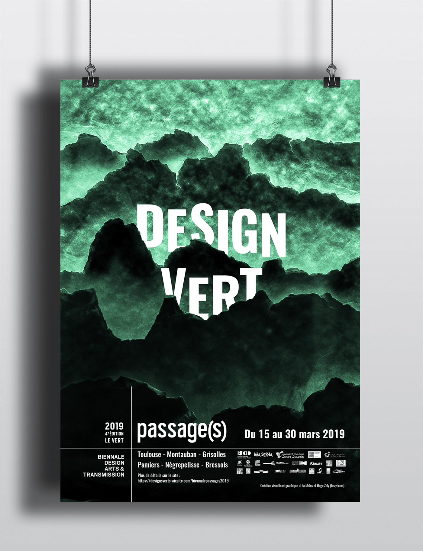 Biennale design Design grpahique graphic design  graphism poster Program toulouse vert