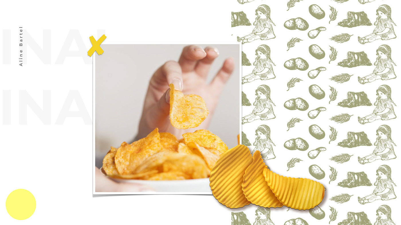 packing branding  potato potato chips chips Food  rustic organic logo New brand