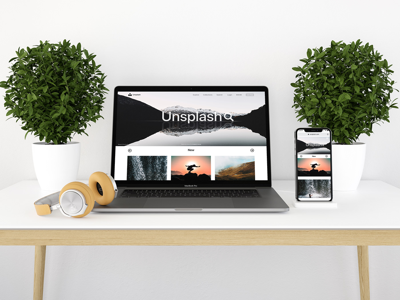 UI ux unsplash UI/UX interaction concept logo Web mobile app