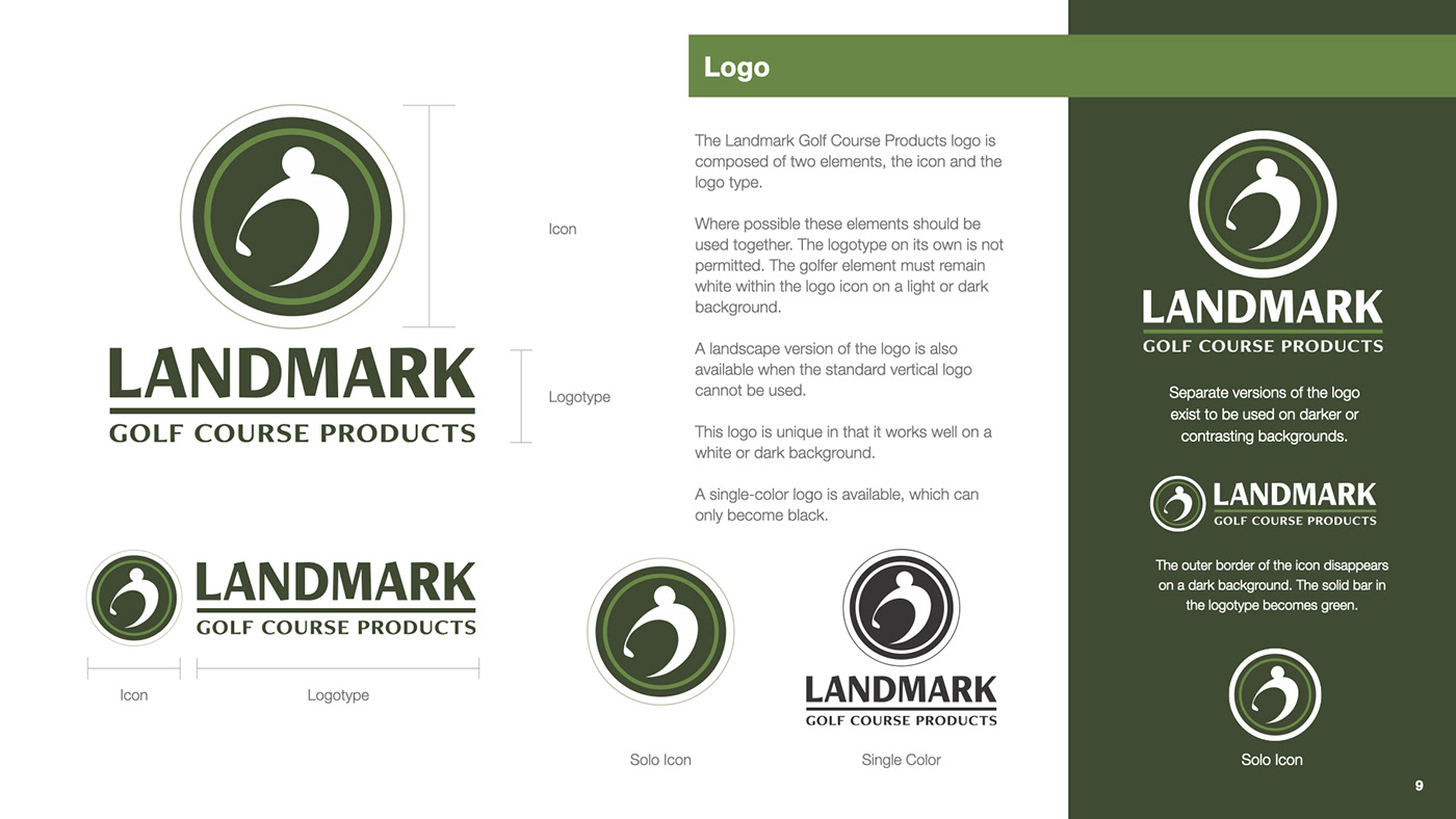 Landmark Golf Course Products | Logo Revamp
