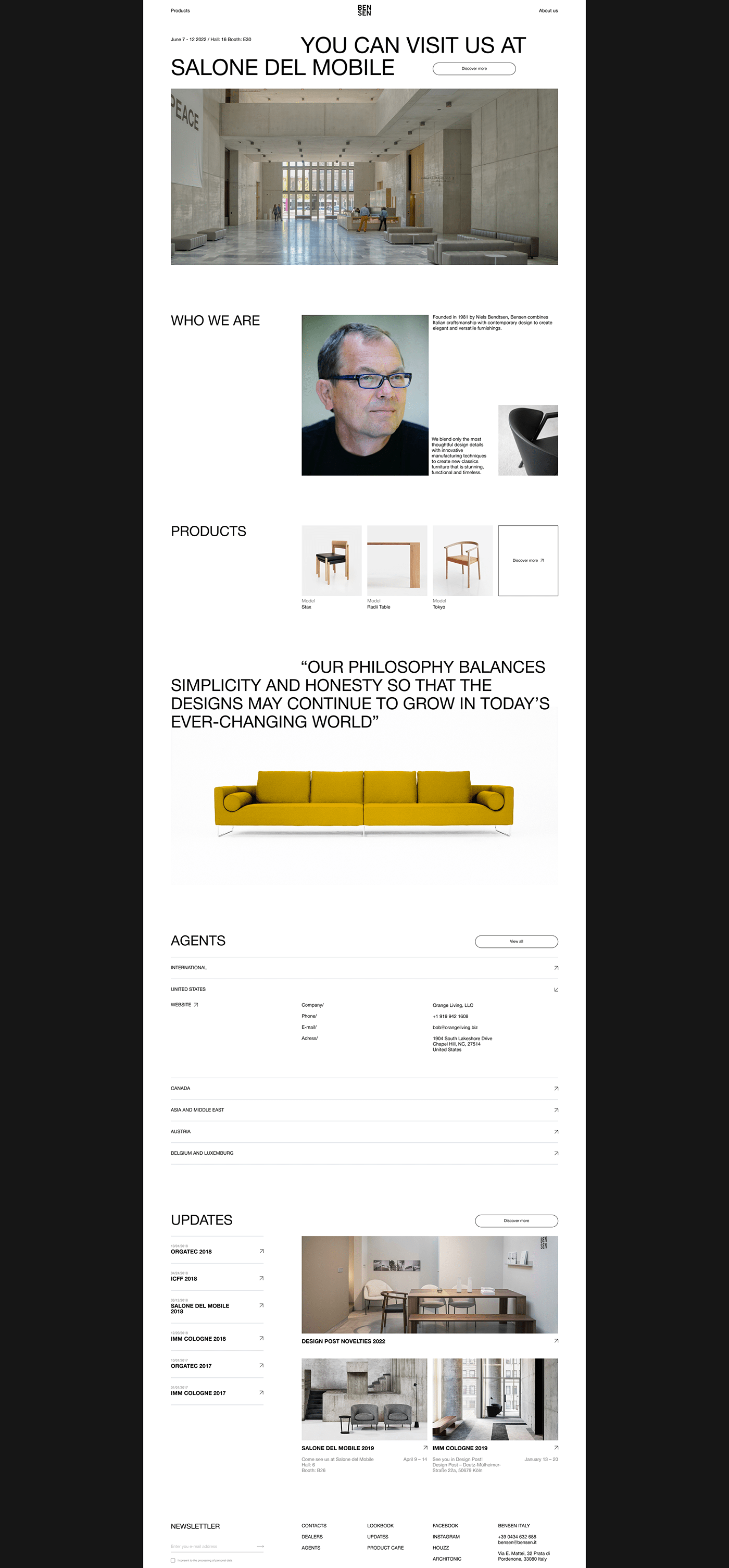 concept corporate furniture Mockup UI ux clean Minimalism product design  typography  