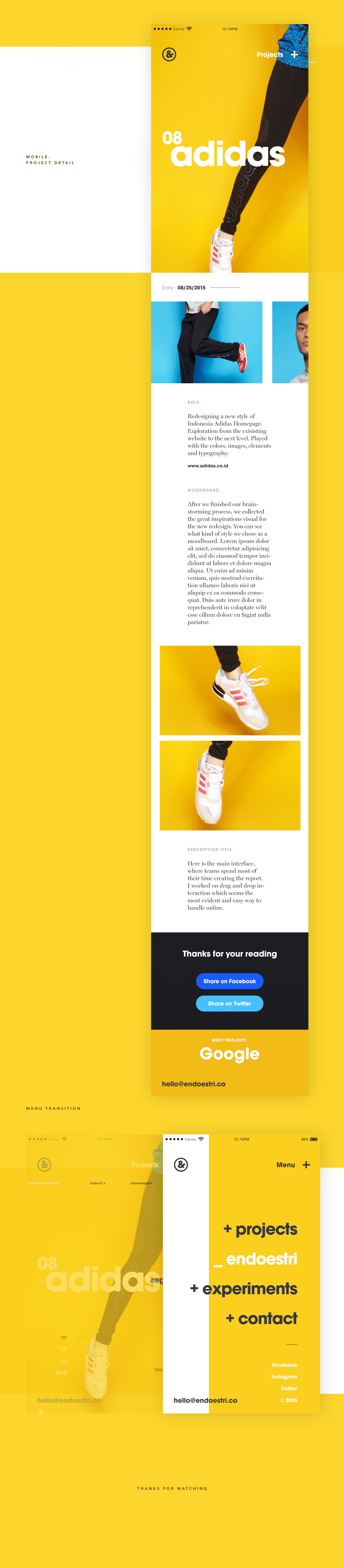 adidas uiux commercial Interface Webdesign Ecommerce motion minimalist store sport