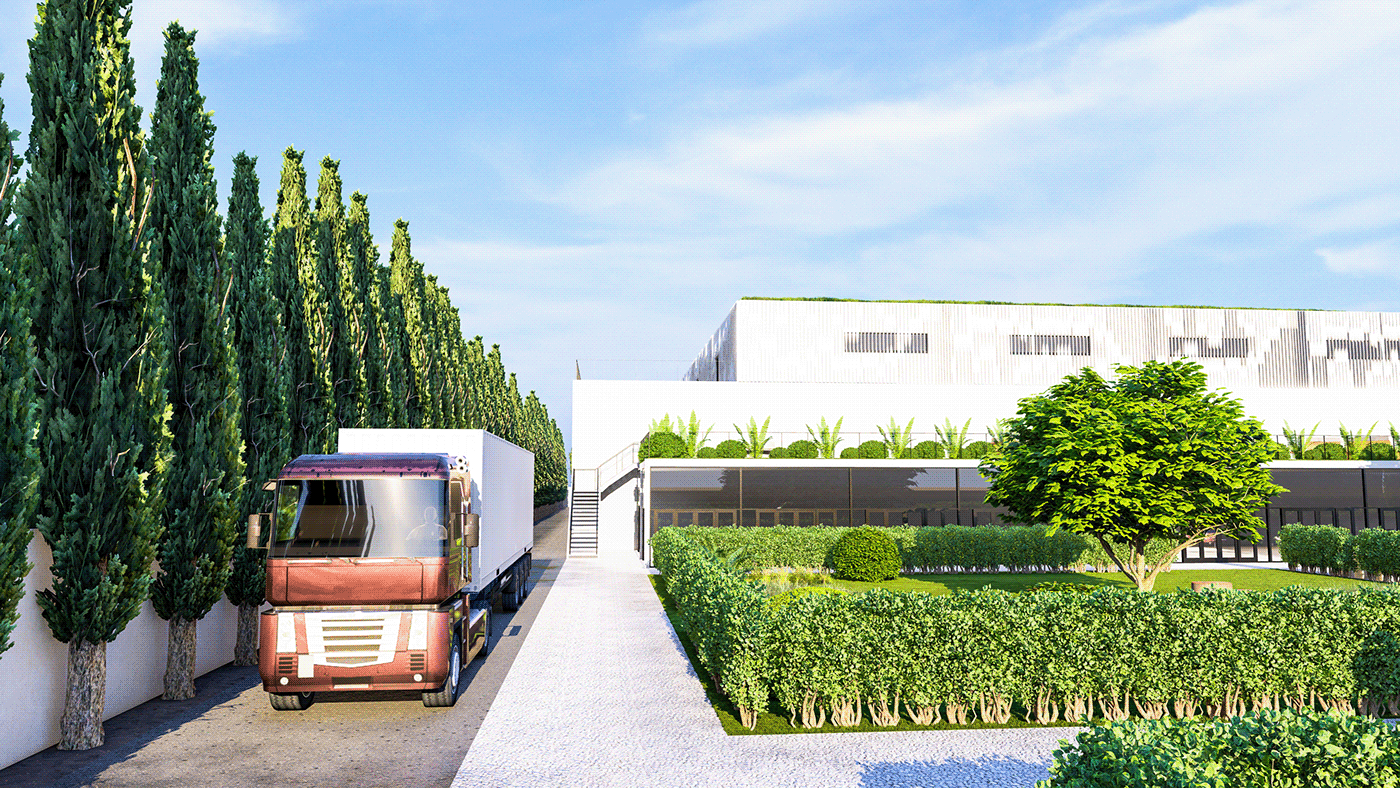 green Ecology architecture visualization Render 3D exterior design architect lumion