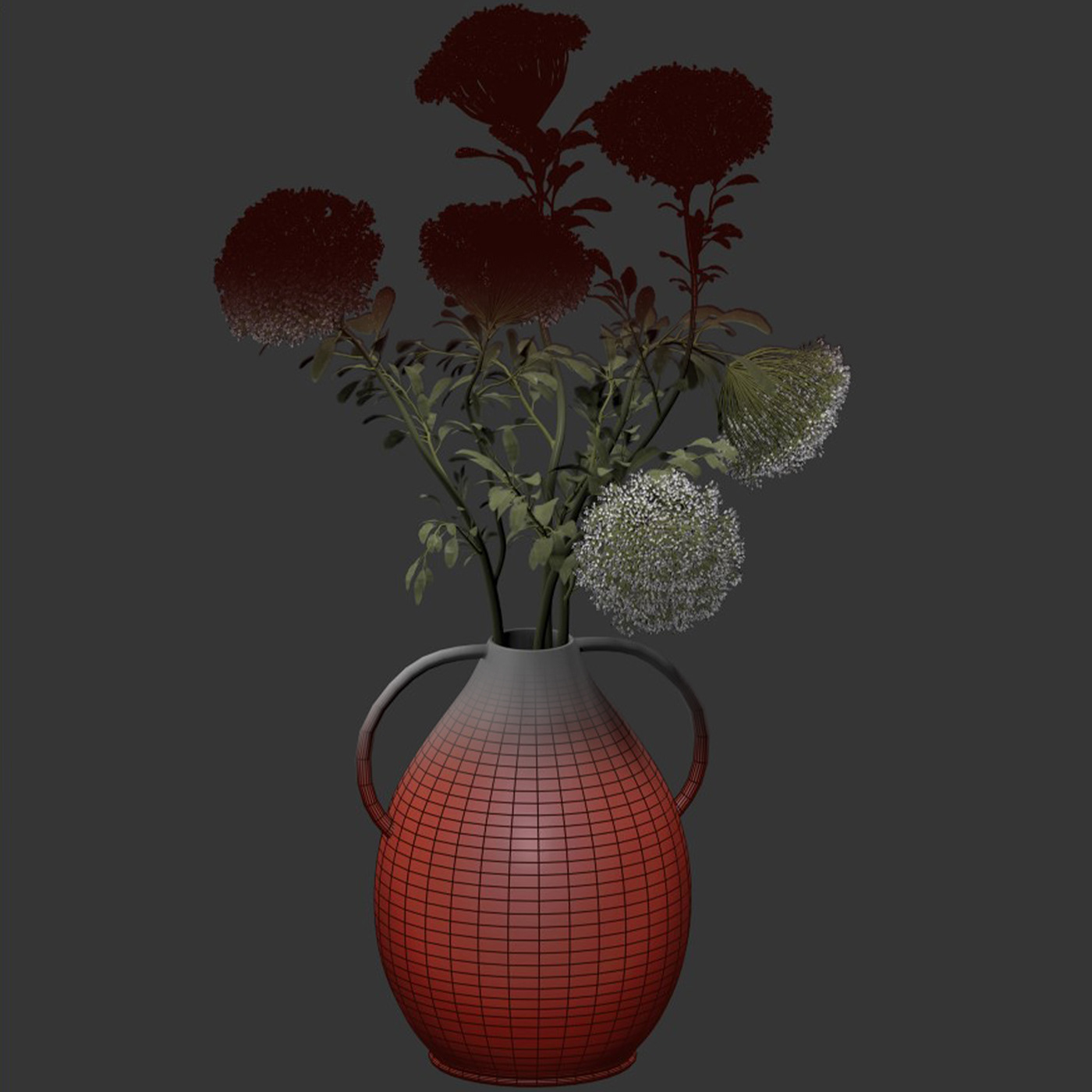Bouquet 3D modeling plants