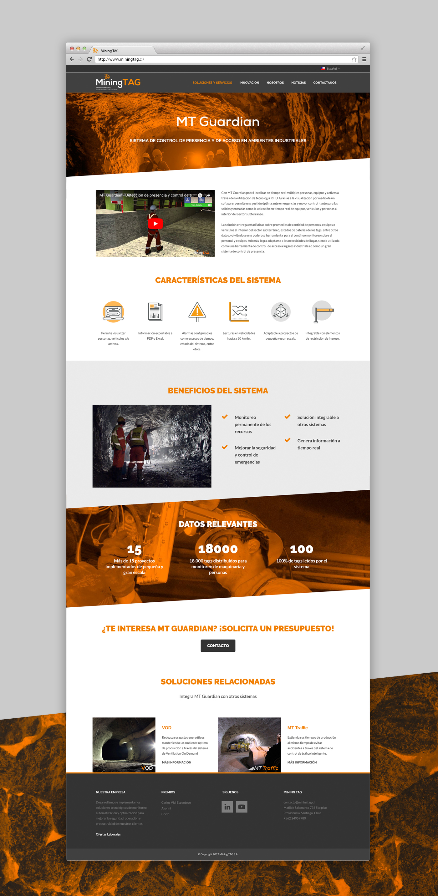 Web Website branding  Responsive corporate site design creative Mining