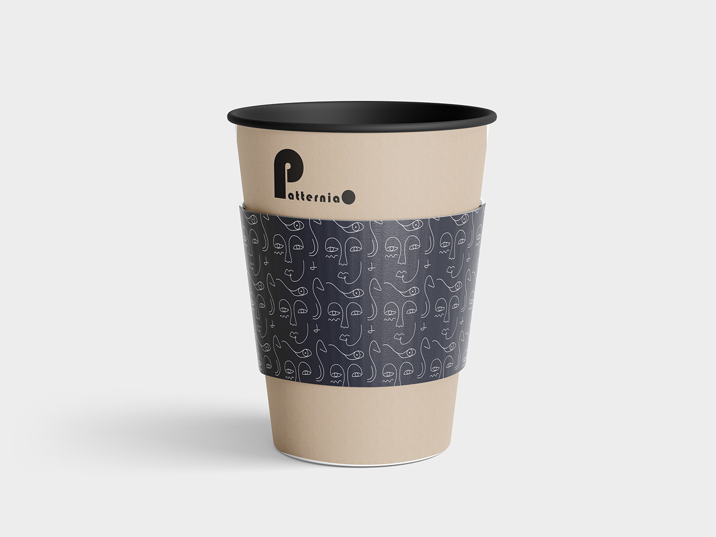 cup Coffee brand identity design pattern Digital Art  boho