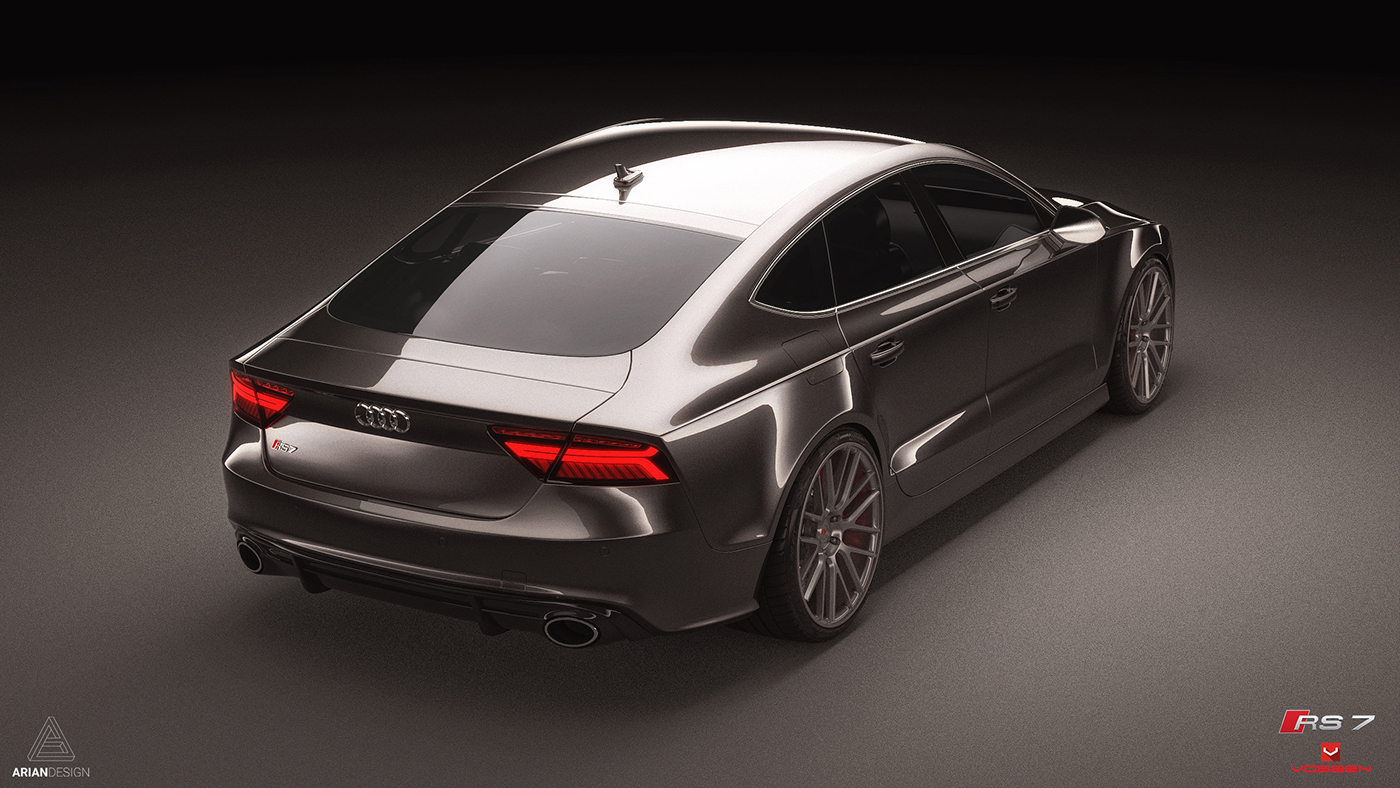 automotive   Ariandesign Audi RS7 Auto car rendering keyshot CGI