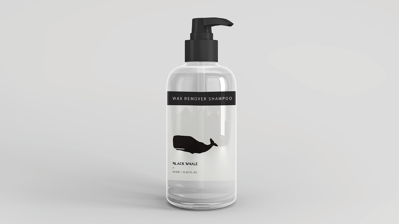 Black Whale Cosmetic Package Design Shampoo Design Mens Beauty Product Mens Cosmetic brand branding  package design  enspire men beauty product design